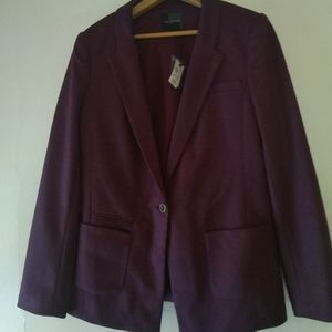 NWT The Limited Women's Size M Maroon Wine Fully Lined Blazer Suit Jacket